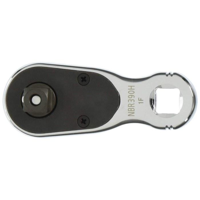 [Kyoto Machine Tools] 9.5SQ Stubby Ratchet Handle NBR390H Silver