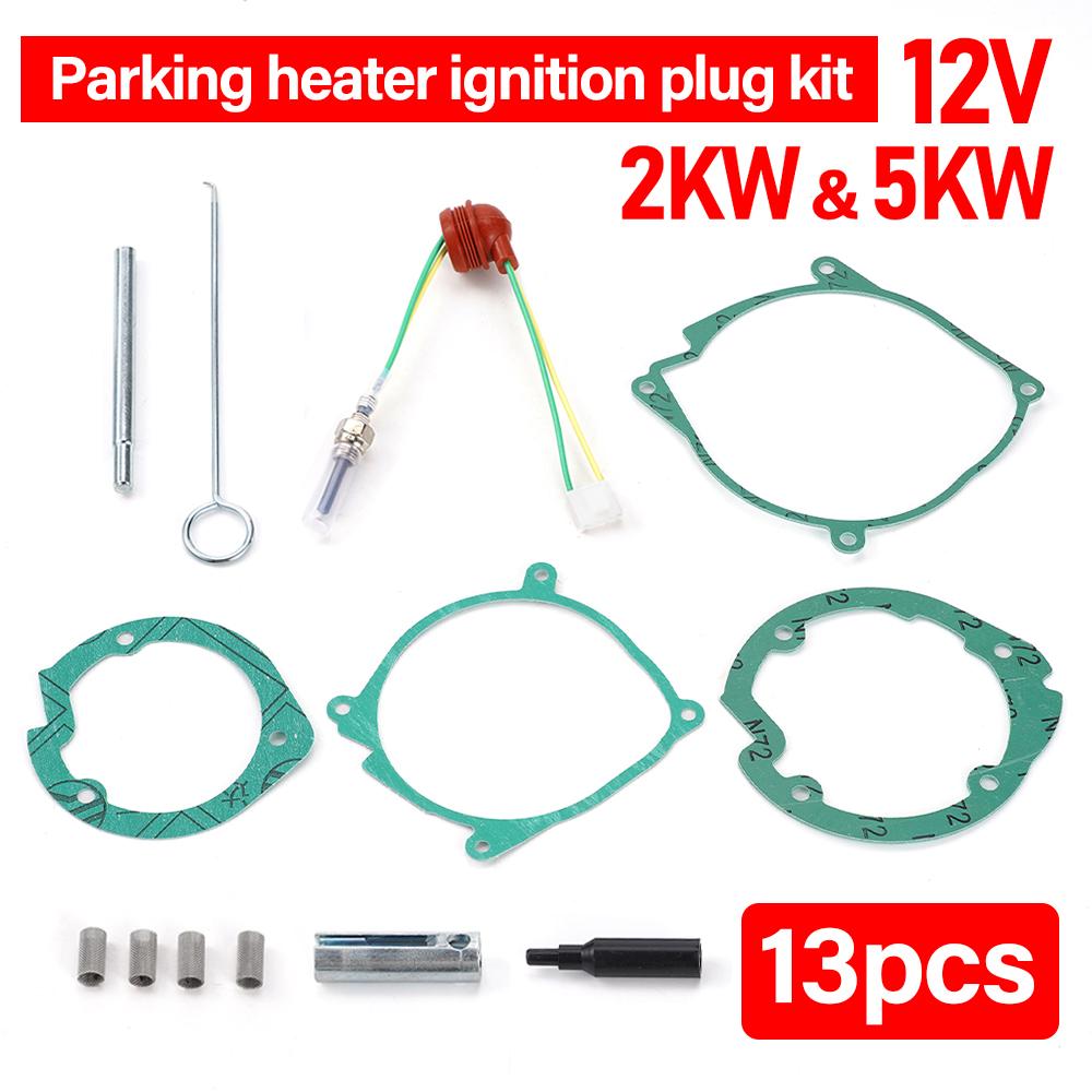 

2KW-5KW Glow Plug Repair Kit 12V Air Diesel Parking Heater Repair Parts Car Truck Boat Removal Fitting Tool Maintenance Kit