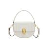 French Simple Solid High-grade Handbag Women's Luxury High Quality Semicircular Small Square Pack Fashion Popular Crossbody Bags