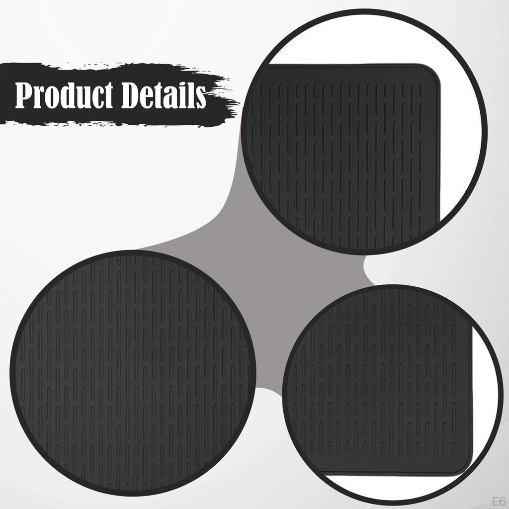 Silicone Top Cover Mat Cooktop Protector Universal Drain Pad Heat Insulation Dish Drying for