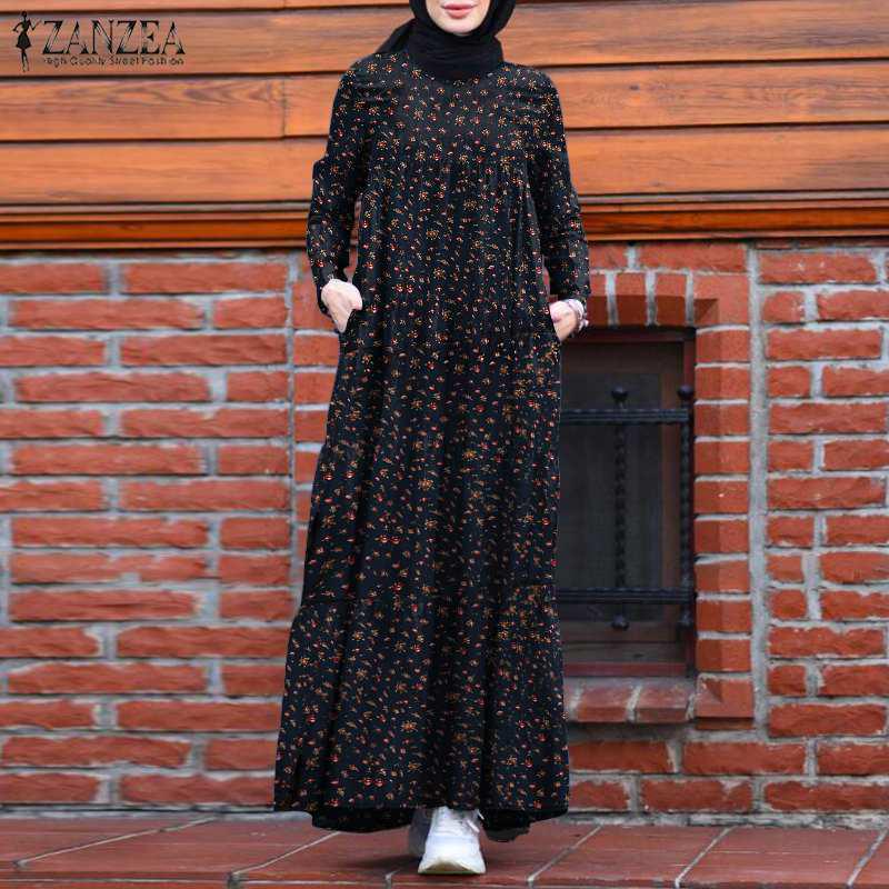 2025 Women's Middle Eastern Floral Vintage Cotton Linen Dress