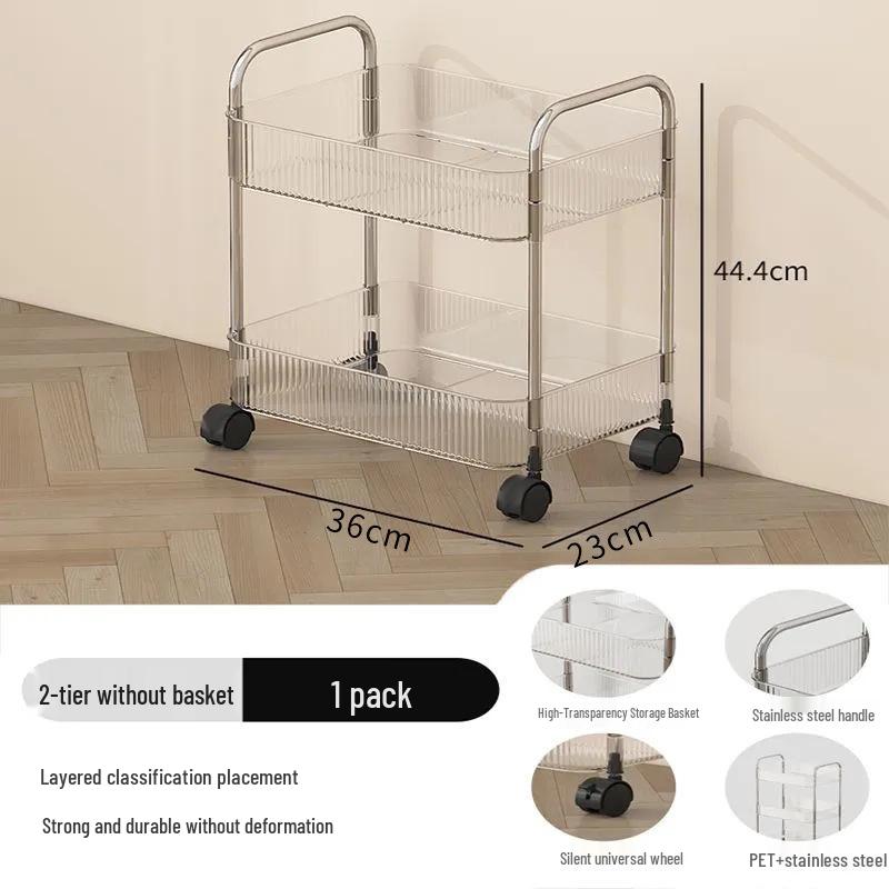 Acrylic Transparent Multi-layer Movable Storage Rack for Snacks and Cosmetics