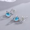 New 925 Sterling Silver Heart Stud Earrings For Women High Quality Exquisite Student Girlfriend Jewelry Accessories Heart GiftGood Product