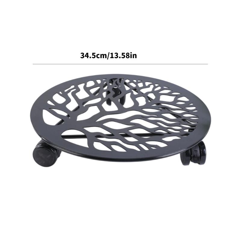 Vassoio Sottovaso Supporto per Piante Pallet Staffa Robusta per Piante Fioriera Portafiori Carrello per Fioriere Supporto Mobile per Balcone Giardino