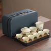 Simple Premium Tea Set Cute Panda Ru Kiln Home Office Teapot Portable
