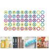 DIY Student Paper Portable Round Number Labels Gifts 1-40 Serial Number Labels