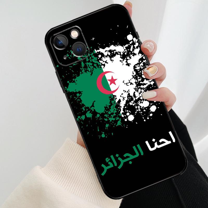 Flag Of Algeria Phone Case For iPhone 17 Pro Max 16 15 11 13 12 14 Pro Max mini 15 16 Plus 16e 17 Air Cover