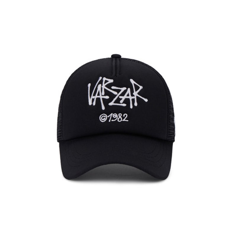 VARZAR Palm Tree Logo Mesh Cap Black