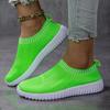 Women Flats Shoes Slip-on Fashion Breathable Walking Mesh Casual Shoes Sneakers Women Gym Vulcanized Tenis Shoes Female Footwear