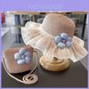 Summer Beach Sun Hat With Wide Brim And Breathable Paper Straw For Girls And Women