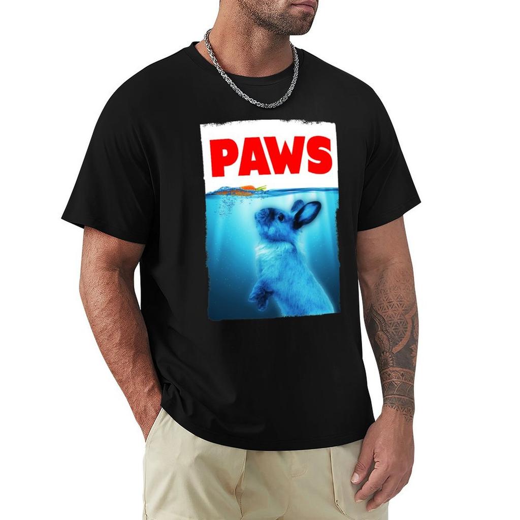 Rabbit Paws Shark Jaws Parody For Bunny Lovers TShirt Sporty Breathable Short Sleeve TShirt