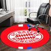 1pc B-Bayern Munich  Carpet, Round Rug, Comfortable, Suitable for Entryways, Living Rooms, Office, And Bedrooms, Christmas Decoration