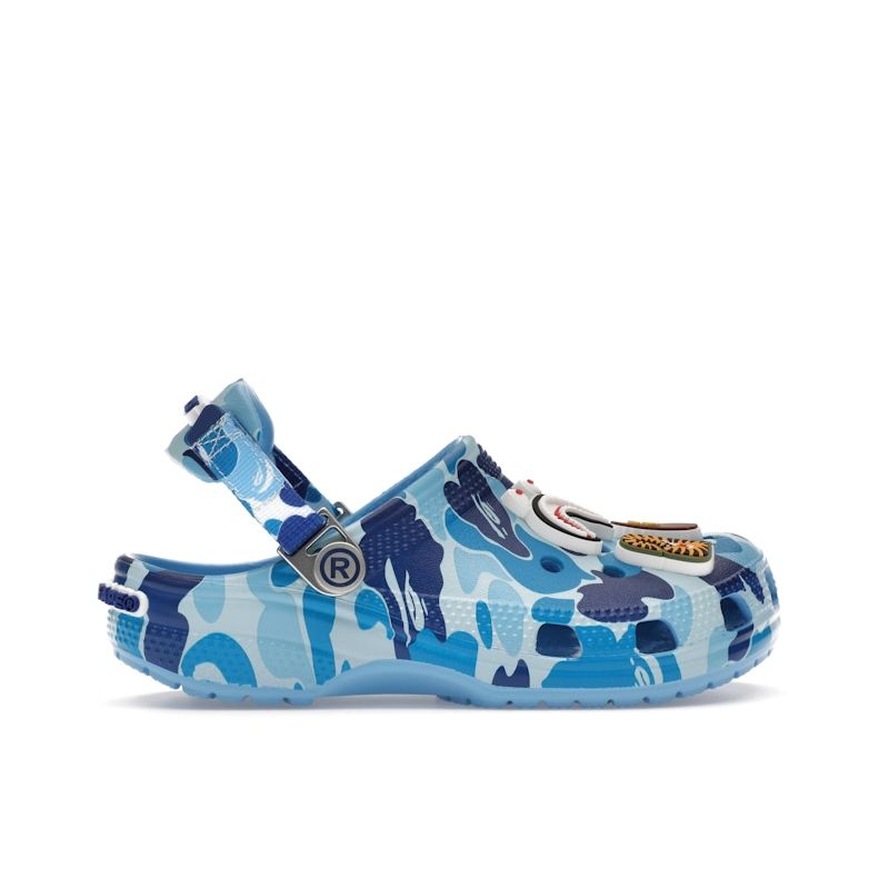 

Crocs BAPE x Classic Clog Kids ABC Camo - синие детские кроссовки 210285-4TB 28-29