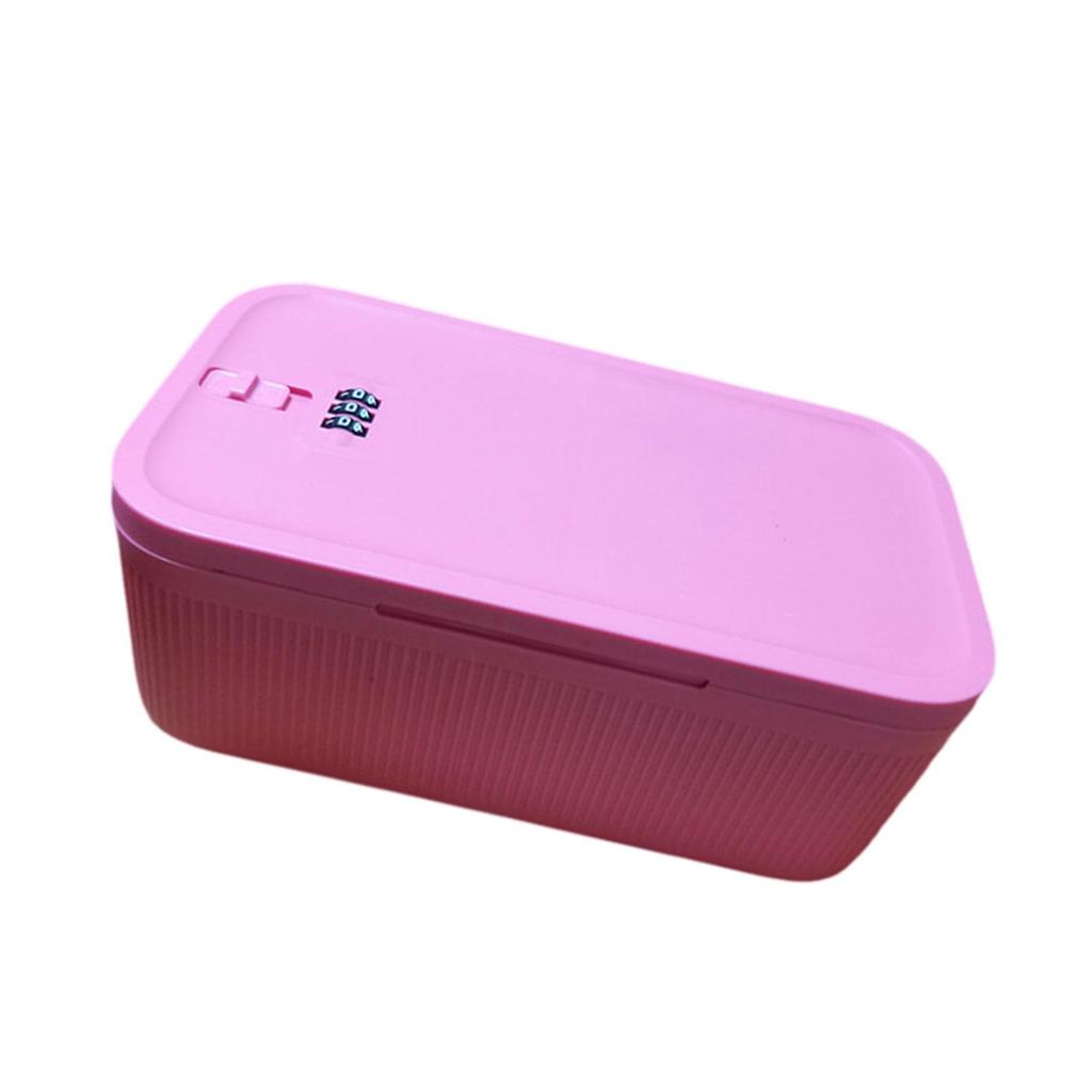 Phone Lock Box Multipurpose Storage Case Storage Organizer Lockable Storage Box for Dorm Tabletop Desktop Table Living Room