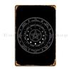 Pagan Calendar Wheel Of The Year Metal Sign Design Pub Designing Painting Decoration Printed Tin Sign Poster