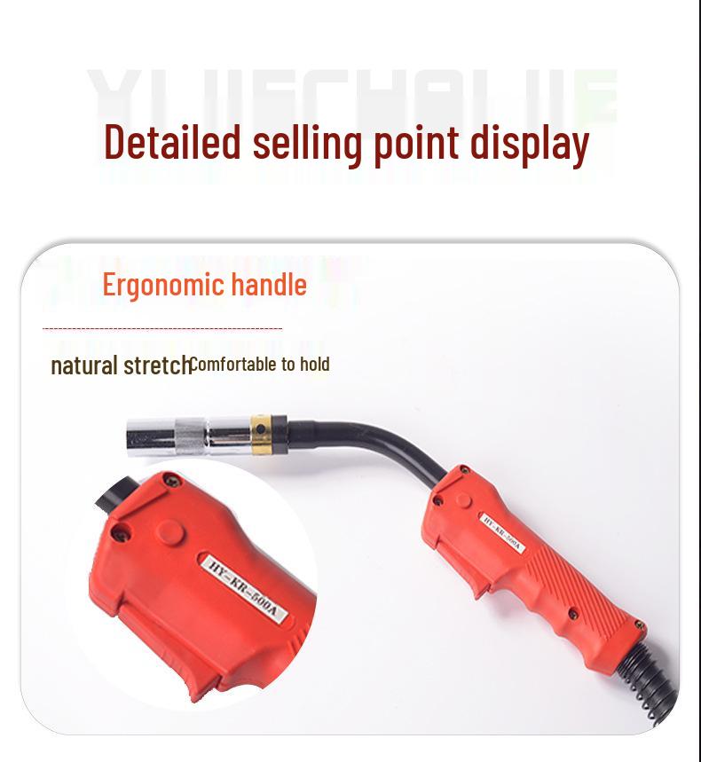 500A European Gas Shielded Welding Gun & Accessories for Second-tier Welding Machine