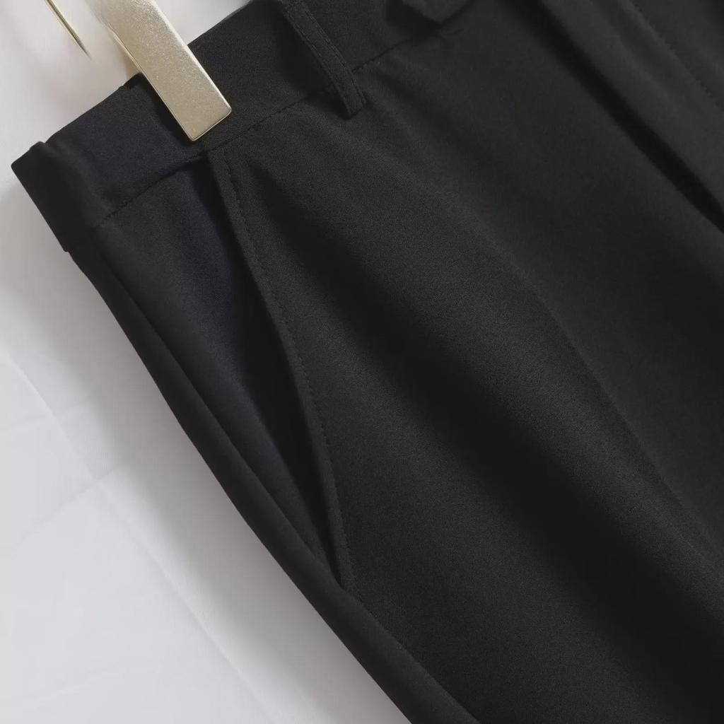 Trendige, gerade geschnittene Freizeithose für Herren im koreanischen Stil: Frühling/Herbst: Neun Punkte, knitterfreie Businessmode.