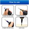#5 #6 #8 #10 #12 Woodworking Hole Opener Hexagonal Screw Hardware Tool Countersink Drill Bit Taper Hole Drilling and Reaming