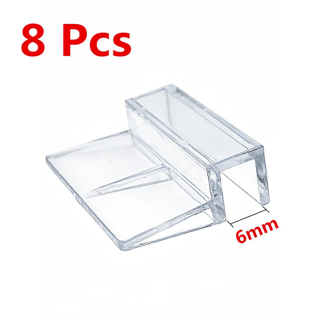 5/6/8/10/12mm Aquarium Acrylic Clips Glass Cover Support Holders Transparent Fish Tank Cover Plate Bracket Aquarium Accessories