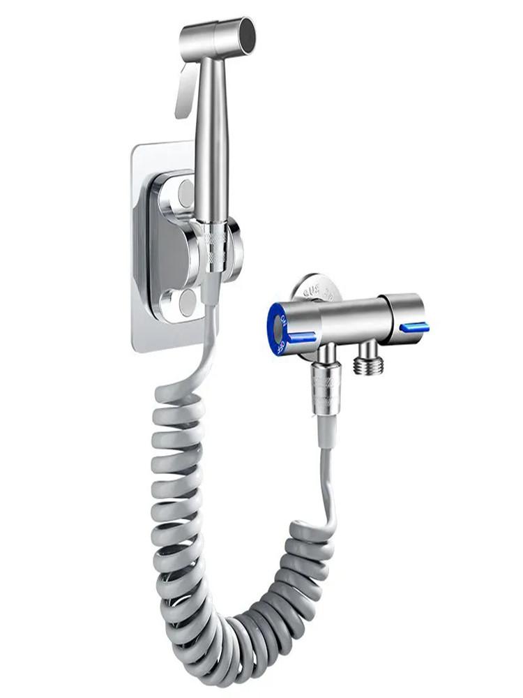 Bathroom Faucet Self Cleaning Bathroom Handheld Shower Head for Toilet Sprayer with HoseHandheld Bidet Spray Set 304 Stainless S