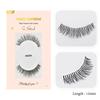 100% Human Hair Lashes Clear & Black Band Wispy Natural Full Strip Lashes Vendors Handmade False Eyelashes