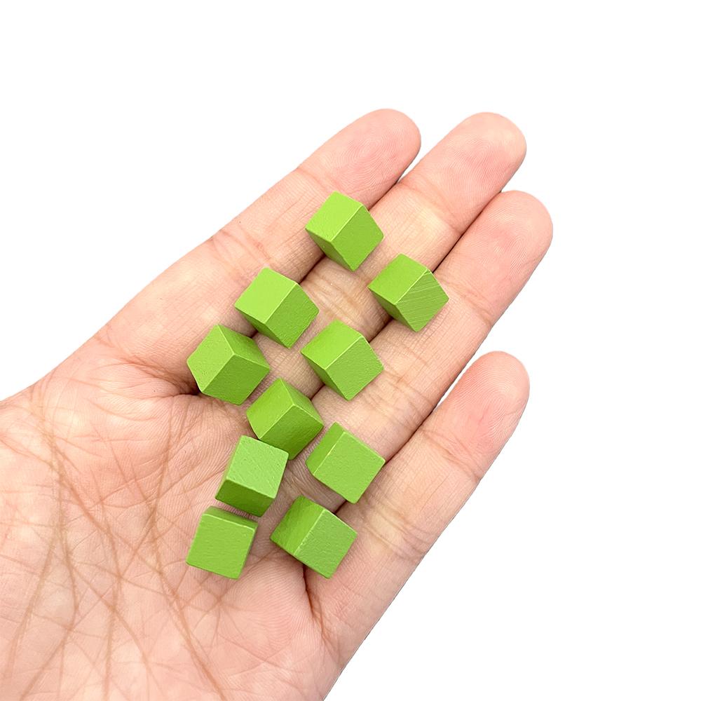 200 Piece 8Mm Wooden Cubes – Multi-Color Board Game Tokens Dice Replacement Pieces For Family Games Counting  Sorting Blocks