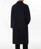 Musinsa Standard Cashmere Blend Oversized Minimal Balmacaan Coat [Navy]