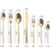 7-piece Set Cutlery Set Stainless Steel Knife Fork Spoon Tableware Flatware Set Festival Kitchen Dinnerware Gift Dinnerware Set