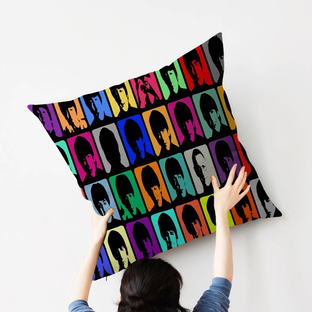 Band The-B-Beatles Cushion Cover Decorative Pillow Sofa Home Decor Case Pillow Cases