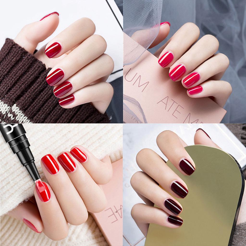 Pix pentru unghii cu gel 6 buc Pix cu gel pentru unghii cu un pas 3 în 1 Lampă UV LED pentru înmuiere Instrumente disponibile pentru arta unghiilor