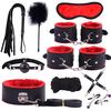 VaHppy 10 stk/parti 6 farger SM PU Sexleketøy Bondage Møbler Voksen Erotiske produkter BDSM Lær Restraint Set Håndjern Krage Gag