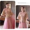 2025 Autumn-Winter Long Bridesmaid Gown - New Chinese Wedding Sisterhood Collection