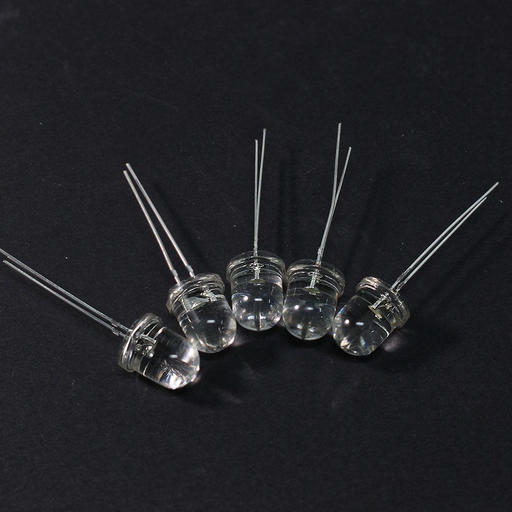 

50PCS Transparent LED Diode F8 White Red Yellow Blue Green Light Emitting червоний