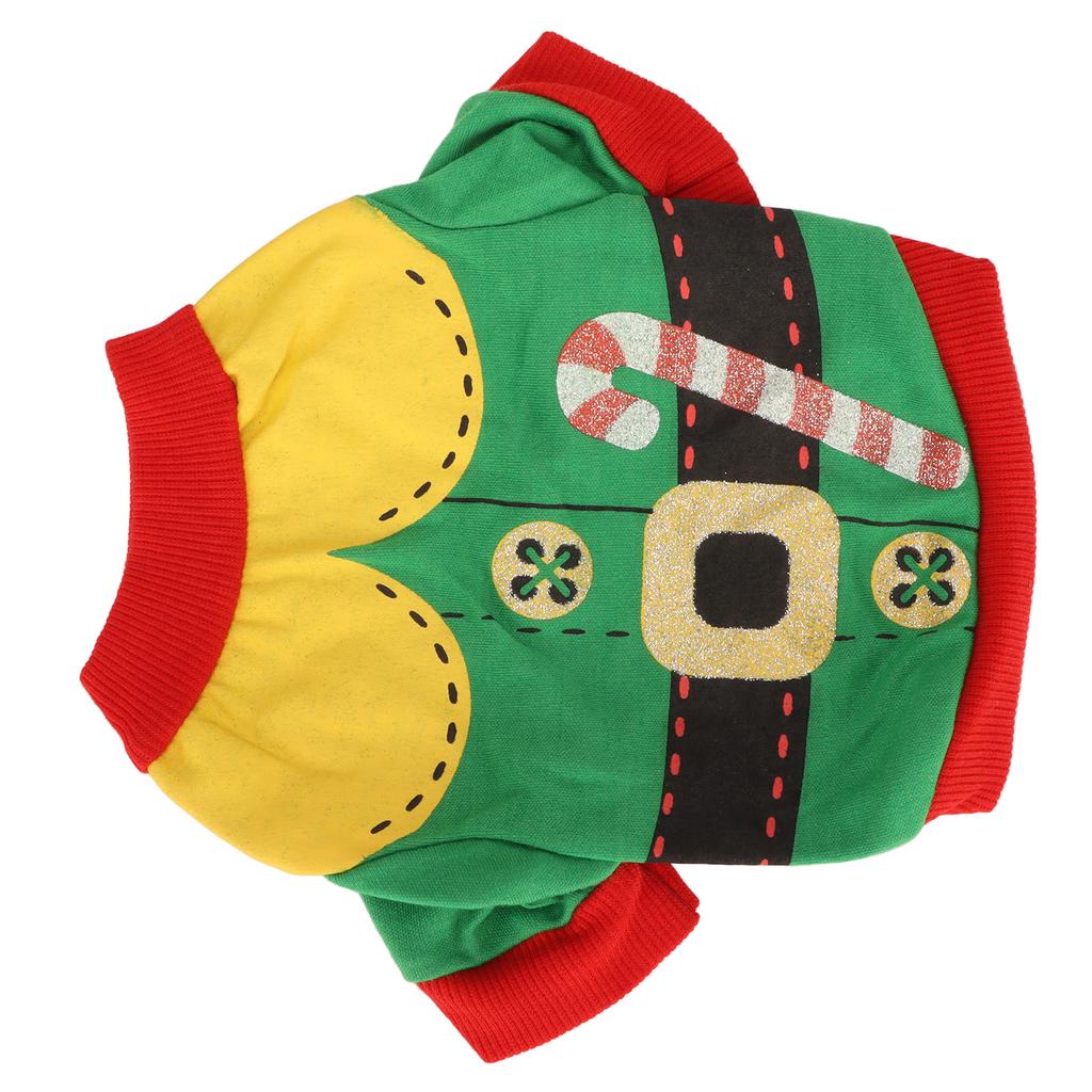 Hunde Weihnachts-Shirt Weich Polyester Elastisch Atmungsaktiv Schweißabsorption Haustier Weihnachts-Outfit für