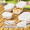 Healthy Lunch Box Snack Container, with Separate Compartments Design, Food-Grade PP Box, Built-In Ice Portable Layer Keeps Food Fresh Fruits