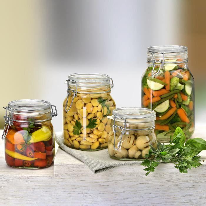 Récipient De Conservation Des Aliments Bormioli Rocco Fido Transparent Verre (500 Ml) (6 Unités)