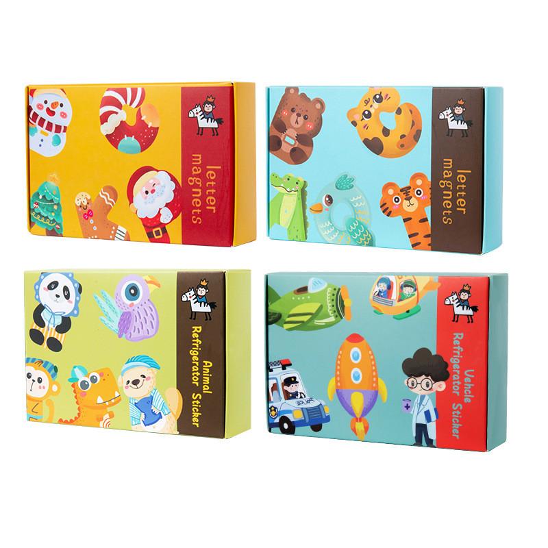 Education Christmas Children Animal Dinosaur Traffic Theme Magnetic Sticker Toy