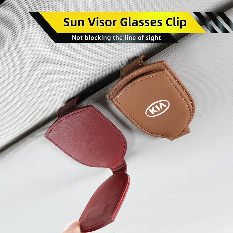 Car Visor Glasses Clip Sunglasses Box Card Holder Interior For KIA Rio K5 Sportage Ceed Sorento Picanto Stinger Optima CeratoEY1
