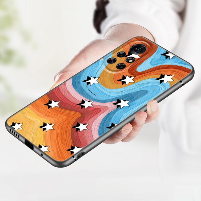 

Индийский детский чехол для телефона Huawei Honor 60 50 SE 30S Mate 30 20 10 Lite 40 Nova 9 8 Pro Y60 8i 7i 7SE 5T, мягкий черный чехол премиум-класса Huawei Nova 5T