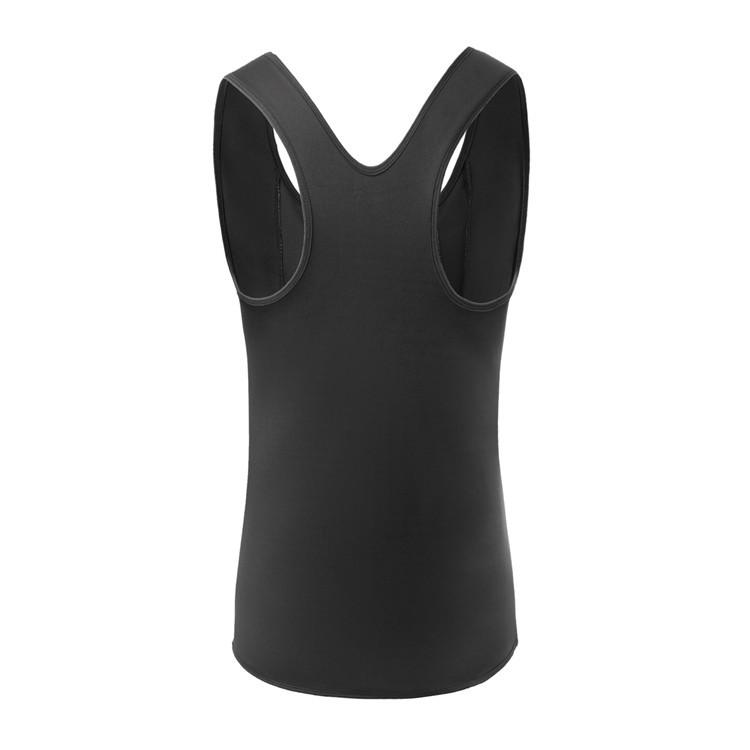Gilet da uomo taglie forti con zip traspirante per modellare il corpo e fitness