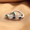 High-End Light Luxury, Unique Retro Earrings, National Style Earrings, Zircon Earrings, Trend Stud Earrings, Ear Buckles.