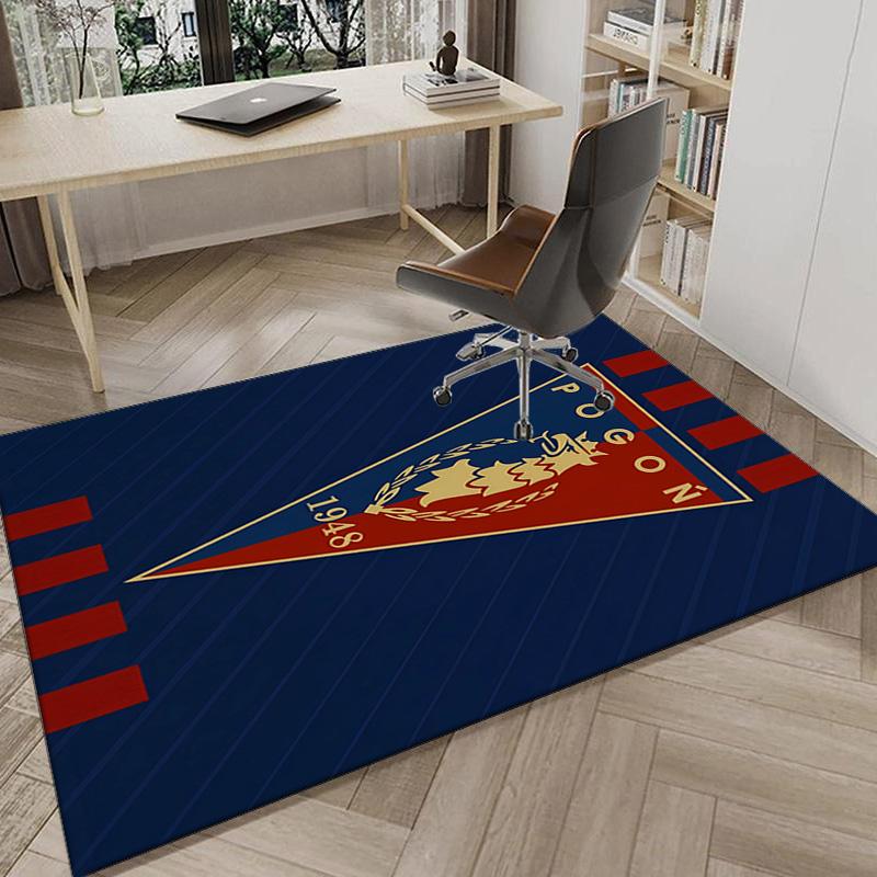 Pogoń Football Crest Area Rug Office rug, Chair Rug, Decor Carpet Livingroom bedroom Mat, Large Size Fan gifts Christmas gifts