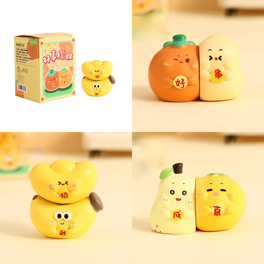 Originale kreative Segensfrucht Paar Figur Magnet Schreibtischdekoration für Büro