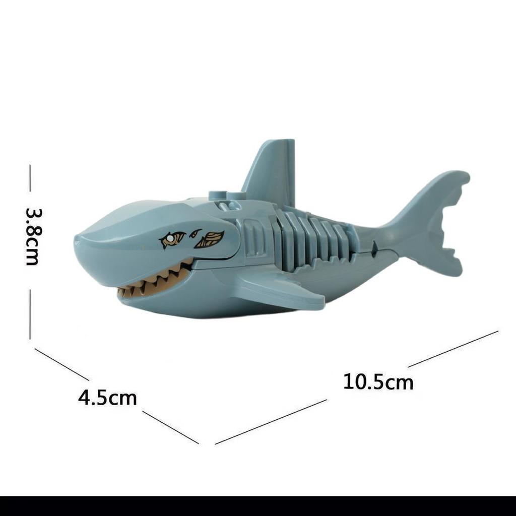 Cross-border Movie Series: Animal, Pirate, Ghost, Shark Building Blocks - Small Particle Assembly Toys