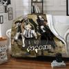 Custom 1pc Cityscape Anime Characters Blanket, Soft And Comfortable Blanket, Casual Warm, Camping Travel Blanket, Birthday Gift Q91211