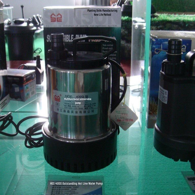 Sensen HQS-4000 Pompe Submersible pour Aquarium & HQS-4200 Pompe à Eau Magnétique pour Bassin à Fruits de Mer