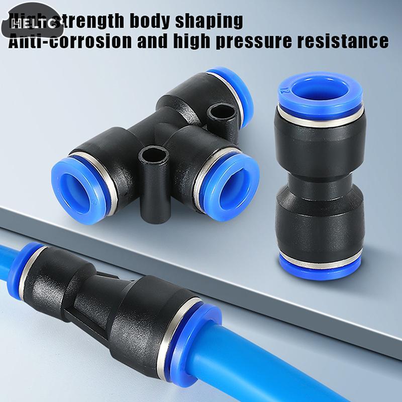 PU PE PV Pneumatic Fittings 10PCS 8mm 12mm Quick Release Pipe Connector for Air Tool Systems
