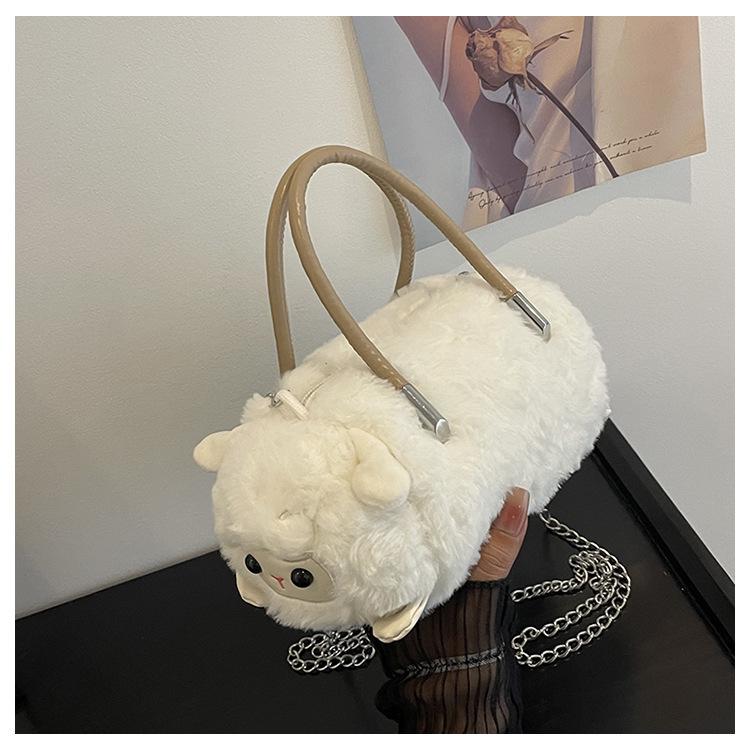 Plush Capybara Panda Crossbody Shoulder Bag - Cute Fashion Handbag Doll for Girls