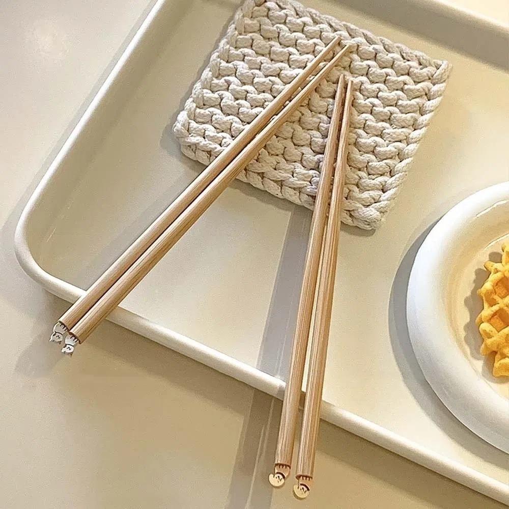 Dog Cat Noodle Chopsticks Long Hot Pot Use Chopsticks Cartoon Long Chopstick  Kitchenware