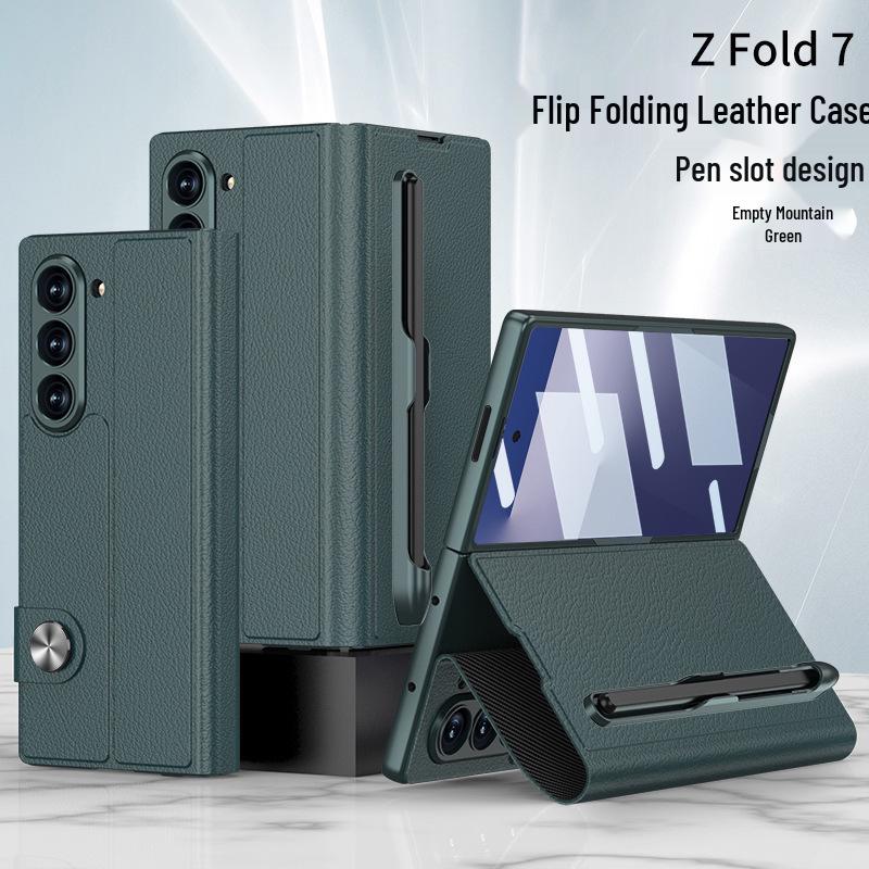 Samsung Z Fold7 Business Leather Flip Case: Full Coverage, Creative Design